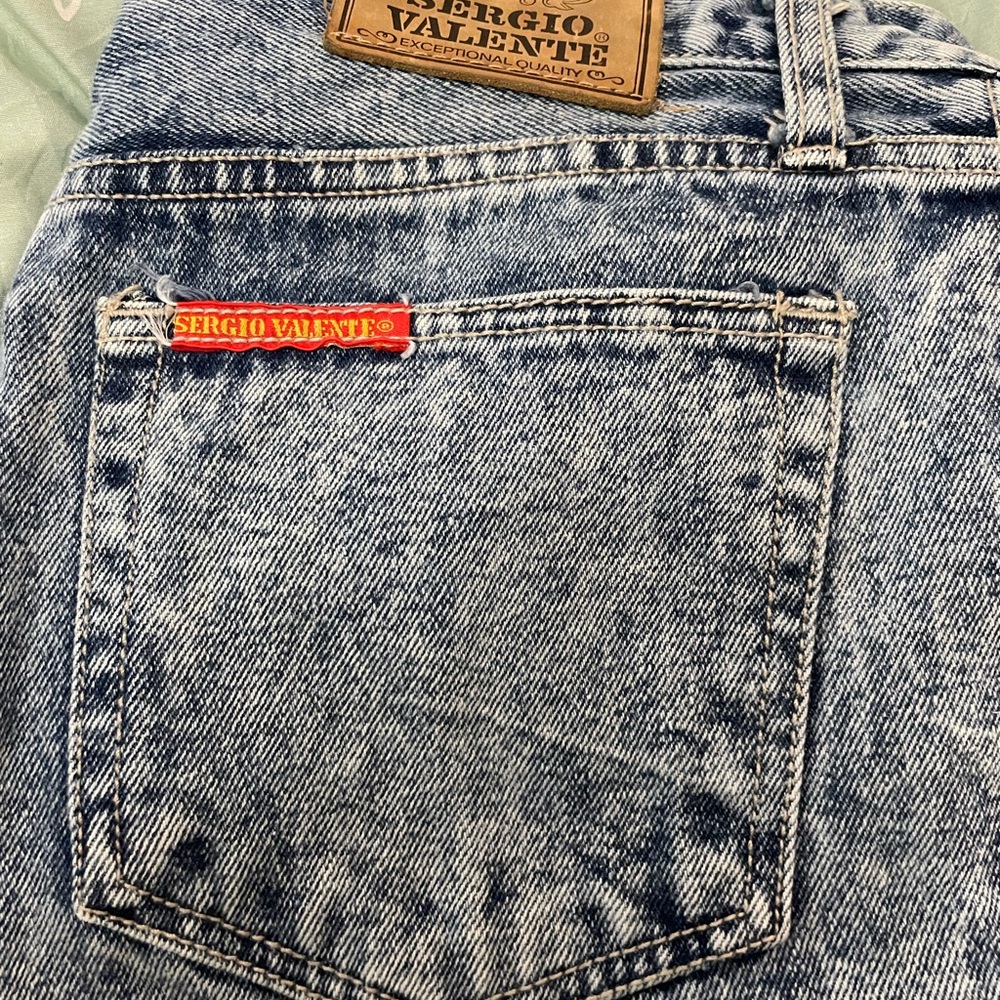 Men’s Sergio Valente Blue Denim Jeans with Red Tag